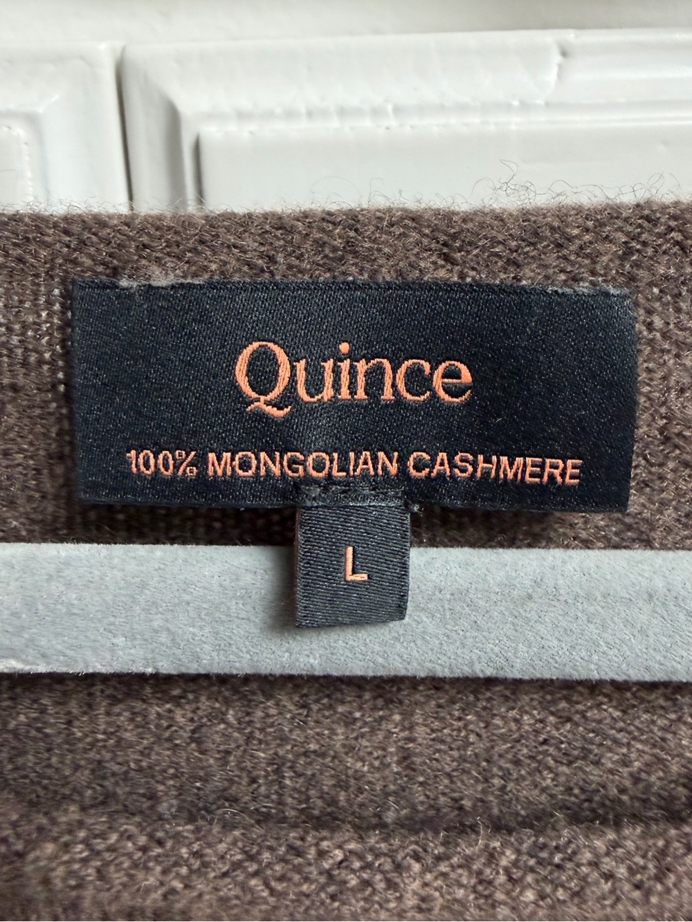 Quince 100% Mongolian Cashmere Relaxed Boatneck Sweater Brown Size Large - Picture 10 of 15